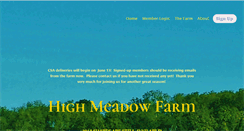 Desktop Screenshot of highmeadowfarmcsa.com